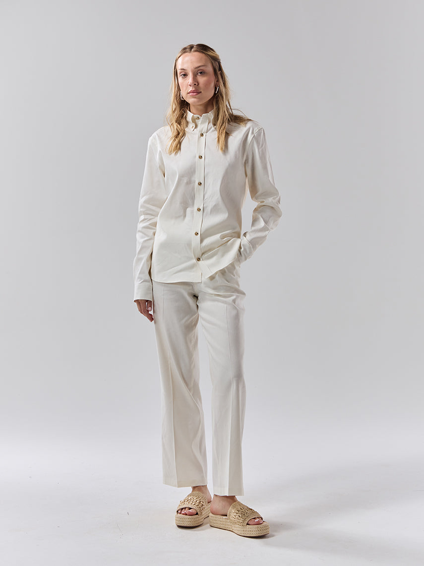Batch 05 - Womens Off-White Linen - Trouser