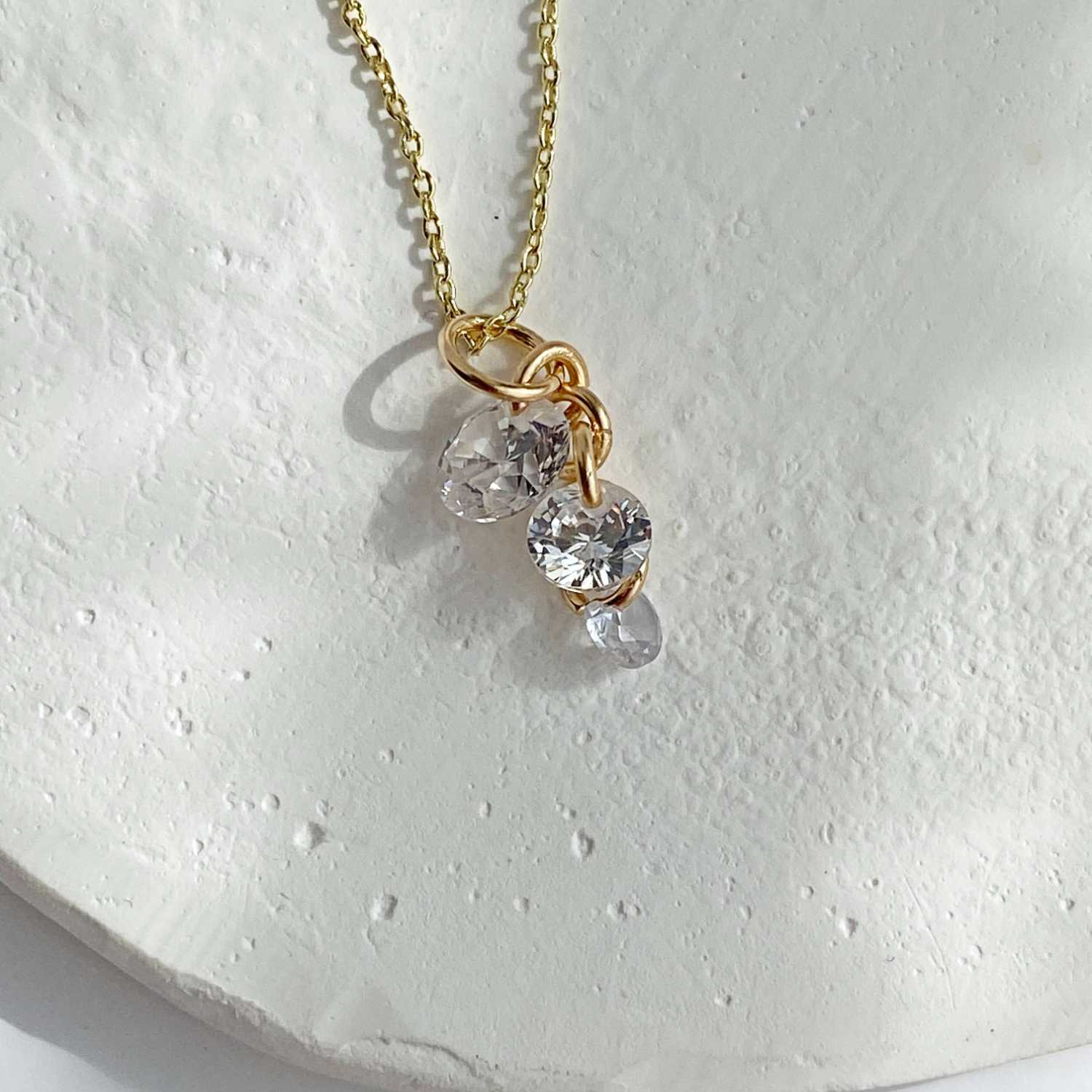 Rising Star Diamond Waterfall Pendant Necklace