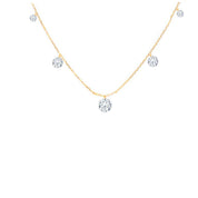 Rising Star Diamond Waterfall Station Necklace