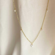 Rising Star Diamond Waterfall Station Necklace