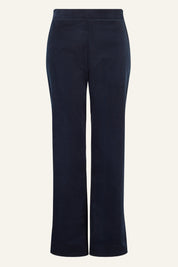 Juliette Cotton Stretch Velvet Trouser | Black