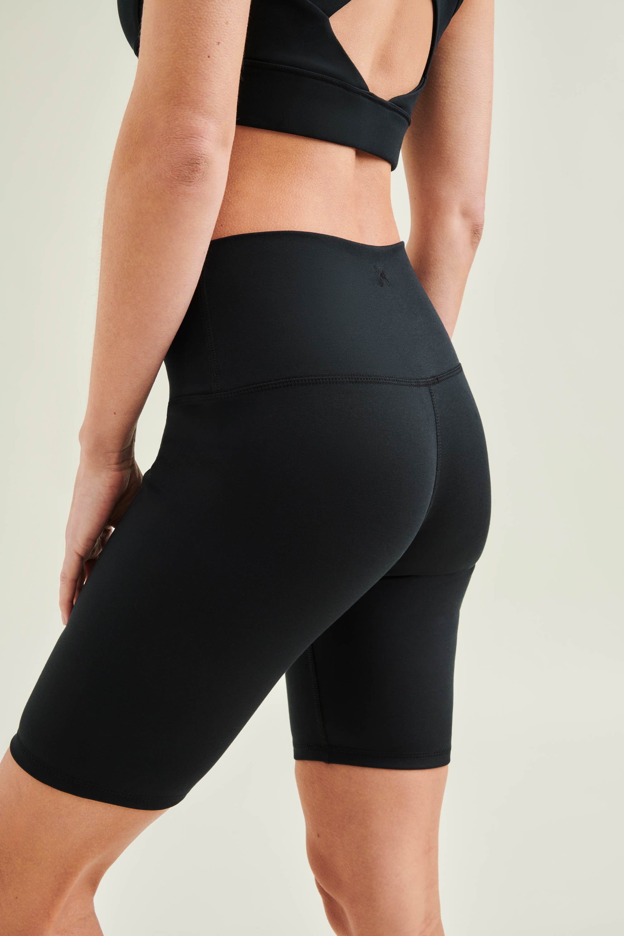NEW Yoga Shorts -High Waist - Caviar Black