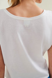 Cropped Dance Vest With Print