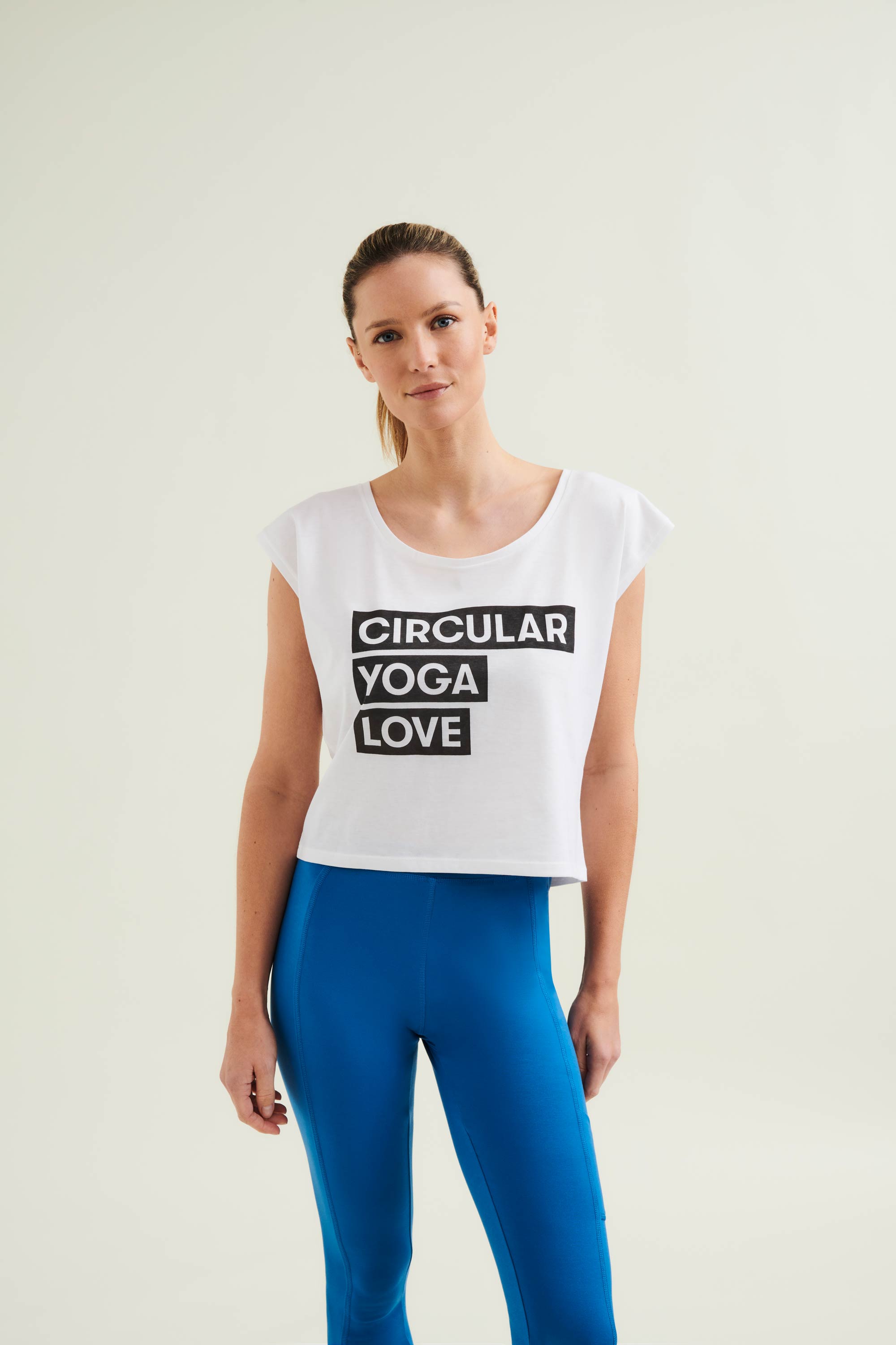 Cropped Dance Vest With Print