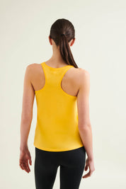 Racer Tank With Print - Sunshine Yellow