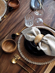 Bamboo Napkin Ring Set