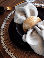 Bamboo Napkin Ring Set