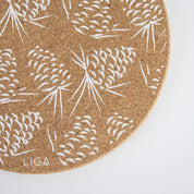 Cork Mats | Pinecones | White