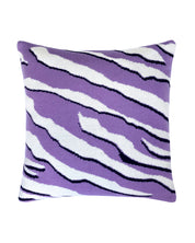 Wild Tiger Wool & Cashmere Knitted Cushion Lilac