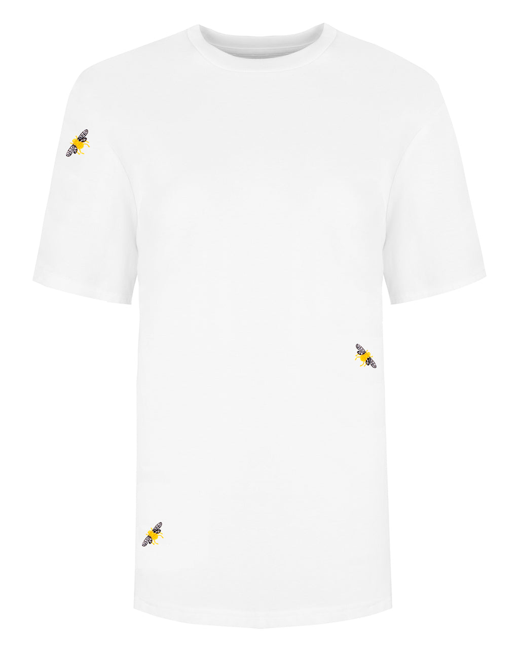 Bee Embroidered Organic Cotton T-Shirt