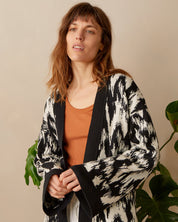 Ikat Organic Cotton Knitted Cardigan