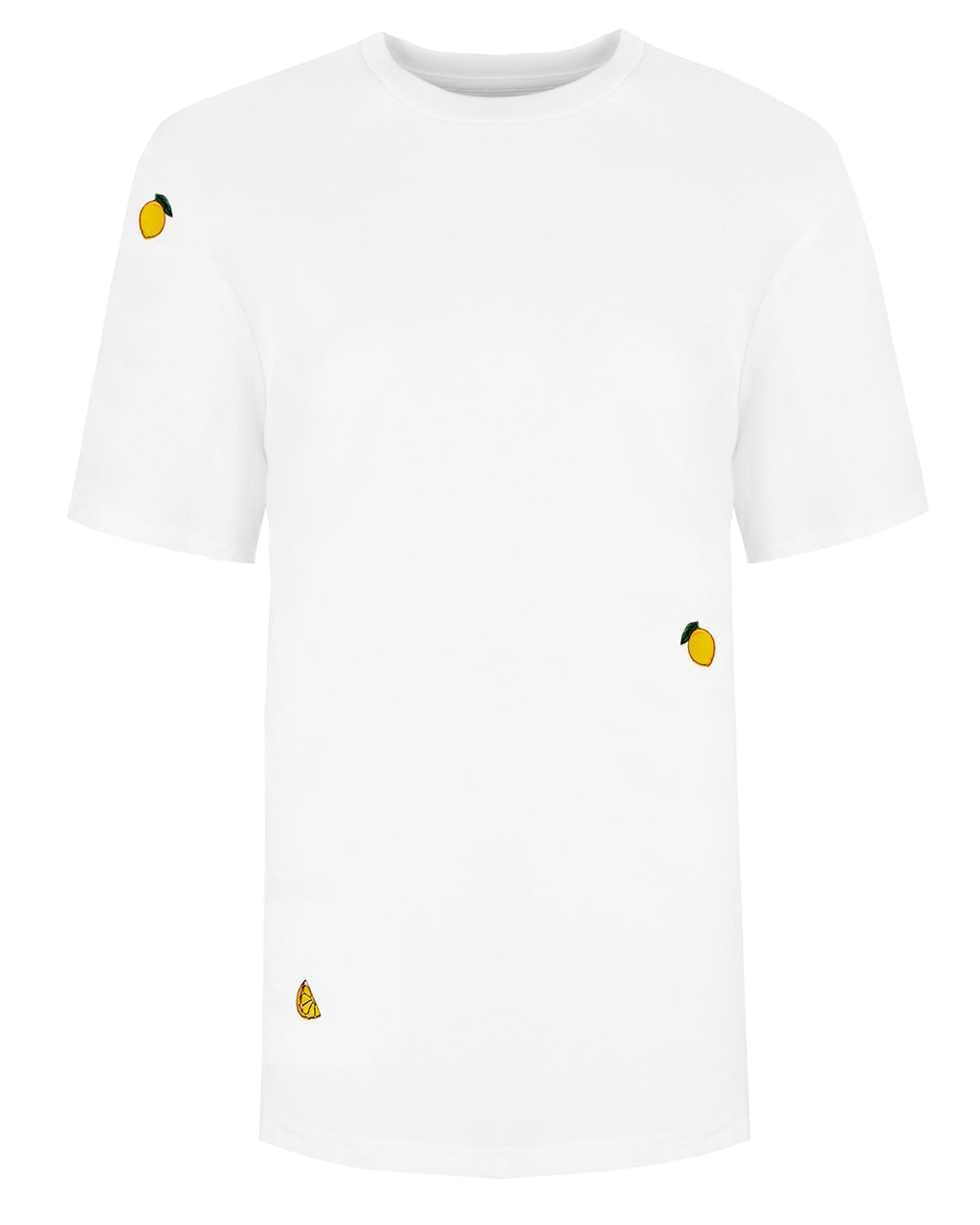 Lemon Embroidered Organic Cotton T-Shirt