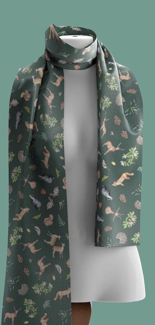 Recycled Bottle Scarf - Woodland