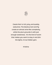 CASSIS NOIR CANDLE