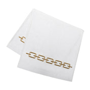 Chain Embroidery Face Towel