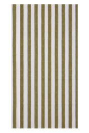Broad Stripe Cloth 150  X 225 Cms Table Cloth  Cotton Olive S/M
