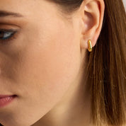 Bella Mini Geometric Gold Earrings