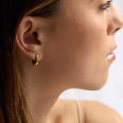 Bella Mini Geometric Gold Earrings