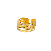 Genesis Gold Stacking Ring (adjustable)