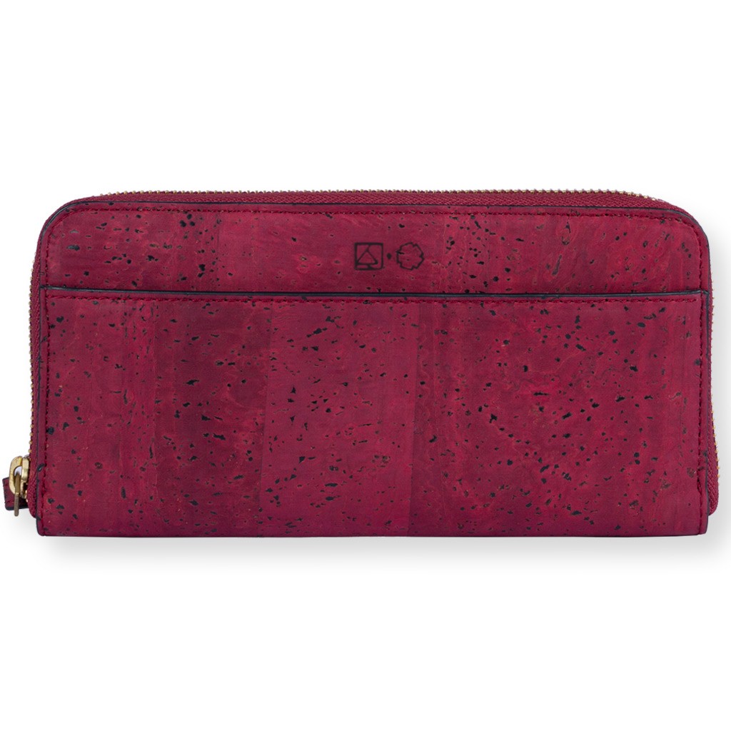 100% VEGAN – WILLOW ZIP-AROUND WRISTLET – MAROON