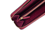 100% VEGAN – WILLOW ZIP-AROUND WRISTLET – MAROON