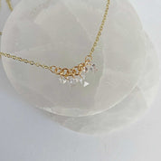 Rising Star Baguette and Round Diamond Chain Cluster Necklace