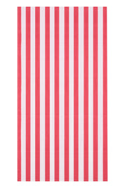 Broad Stripe Cloth 170 X 300 Cms Table Cloth Cotton Coral Red M/L