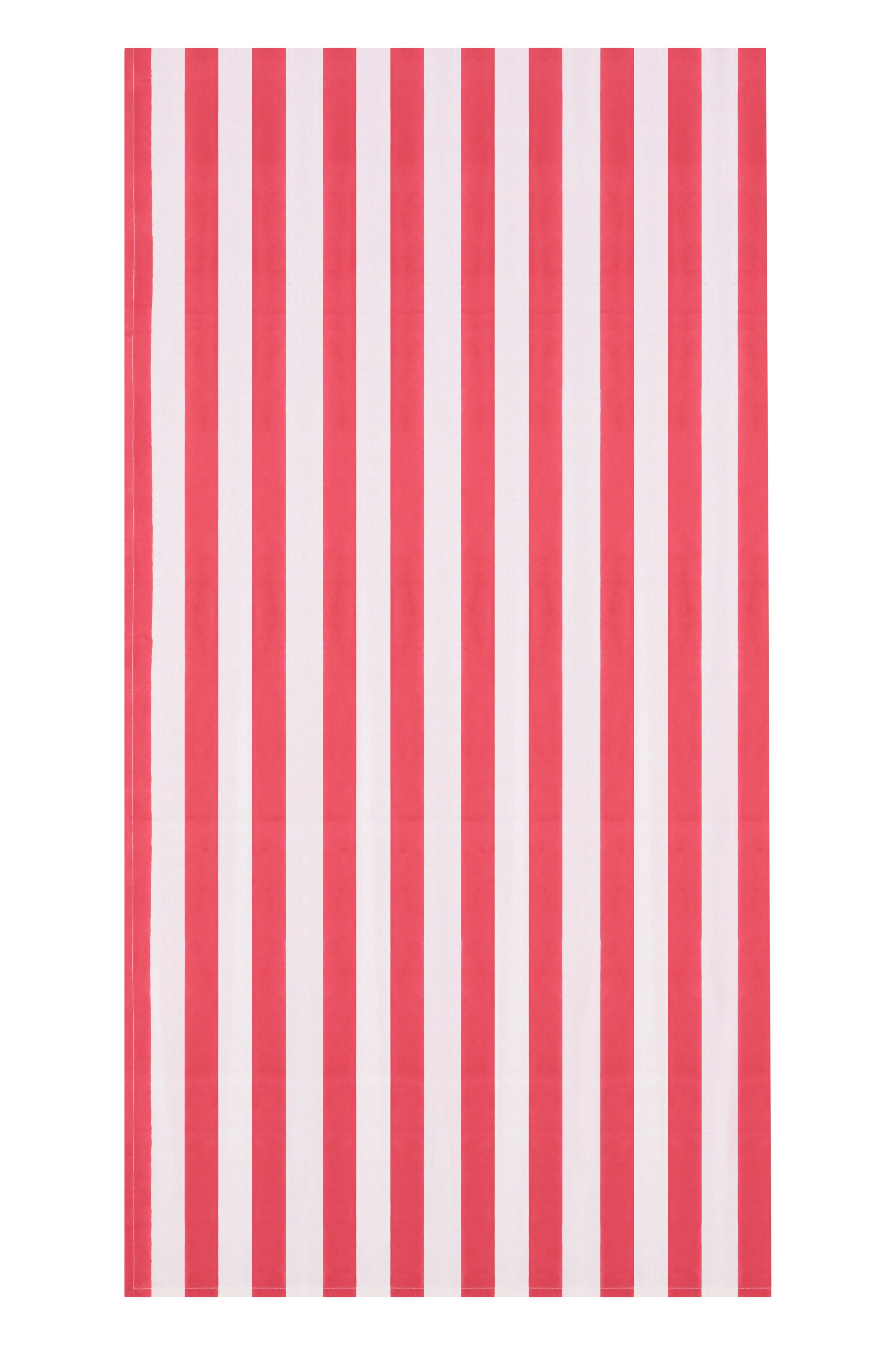 Broad Stripe Cloth 150 X 225 Cms Table Cloth Cotton Coral Red S/M