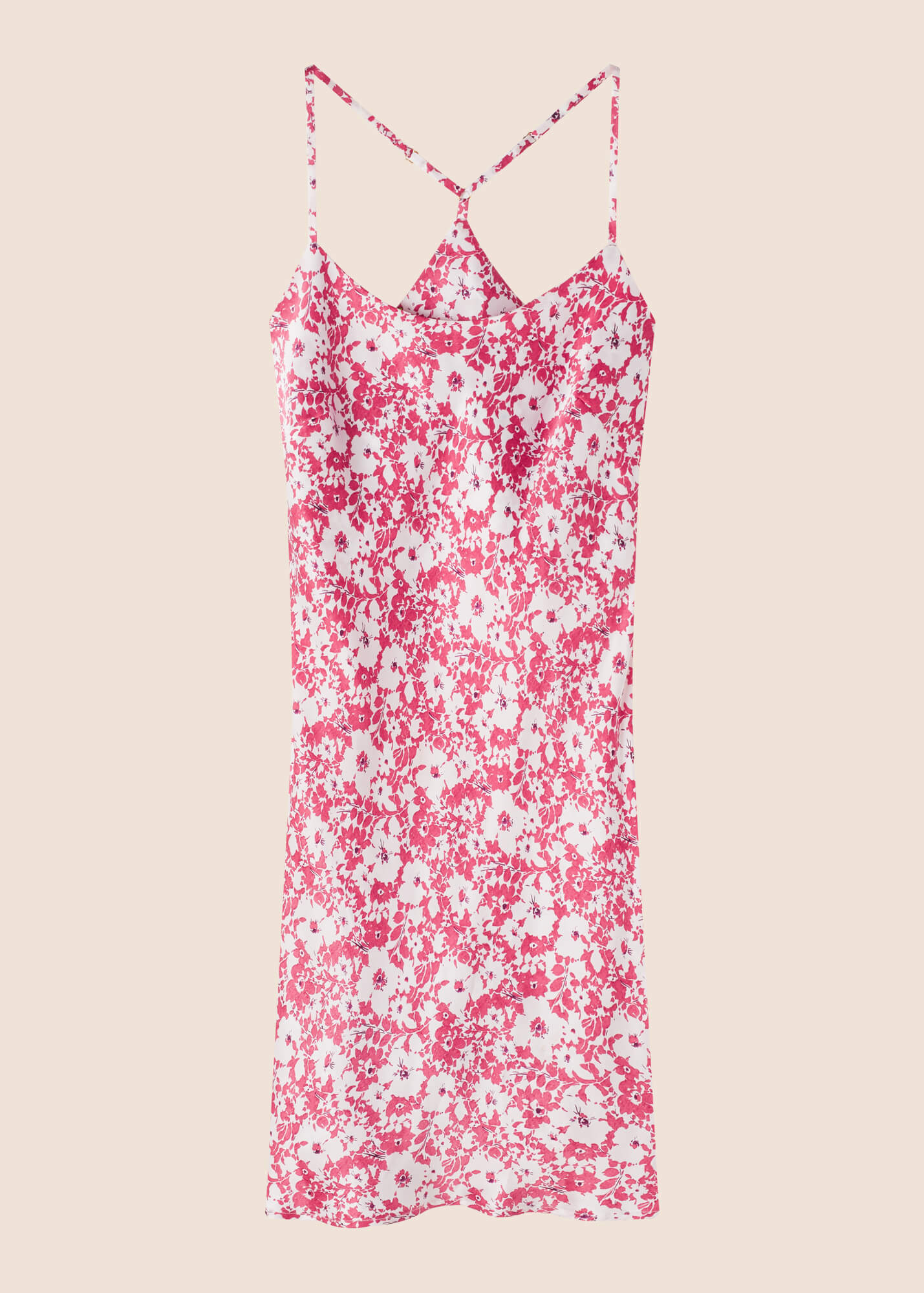 Bella Rose Silk Mini Slip Dress
