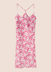 Bella Rose Silk Mini Slip Dress