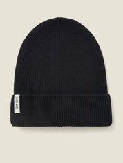 Black Organic Cotton Beanie