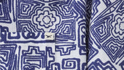 Blue Zapata Printed Cuban Collar Shirt