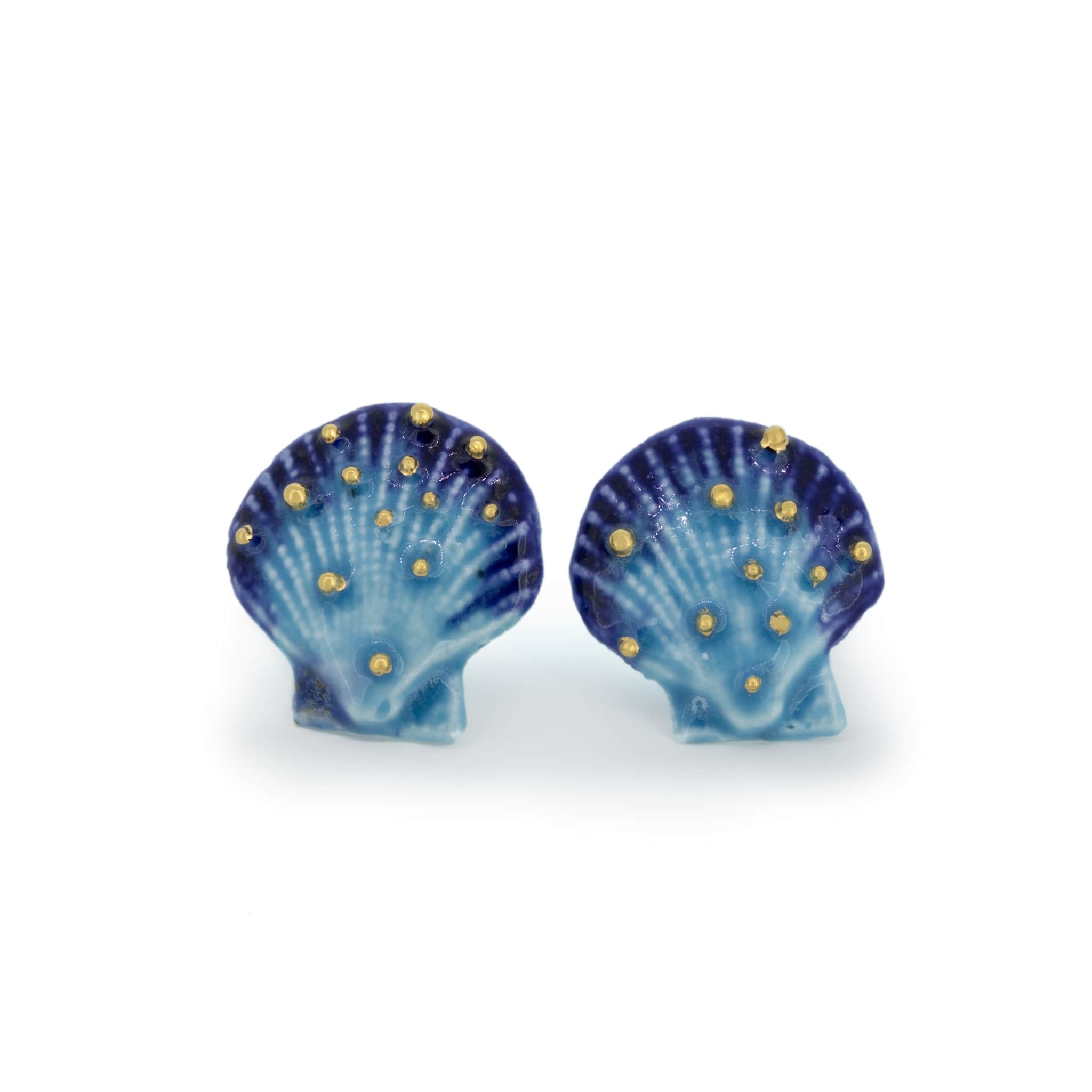 Mermaid Big Seashell Stud Earrings