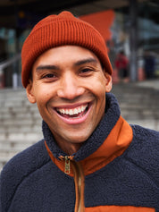 Burnt Orange Organic Cotton Beanie