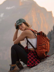 Dusty Orange Waxed Cotton Bali Backpack