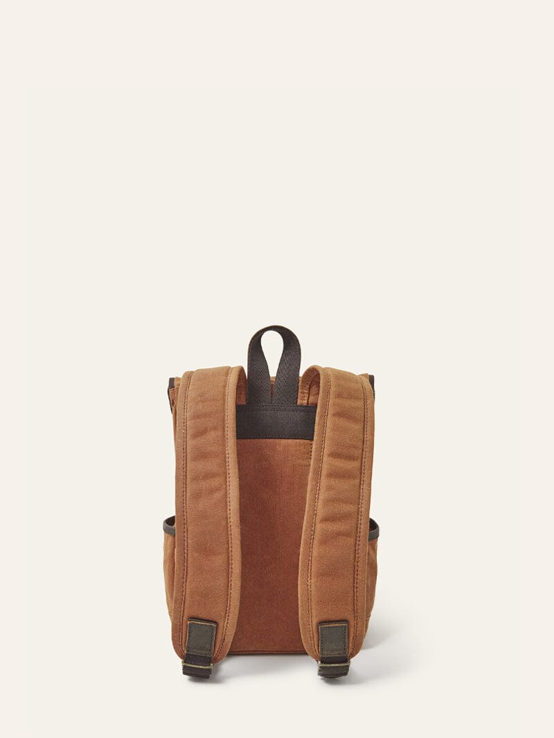 Burnt Orange Waxed Cotton Micro Bali Backpack