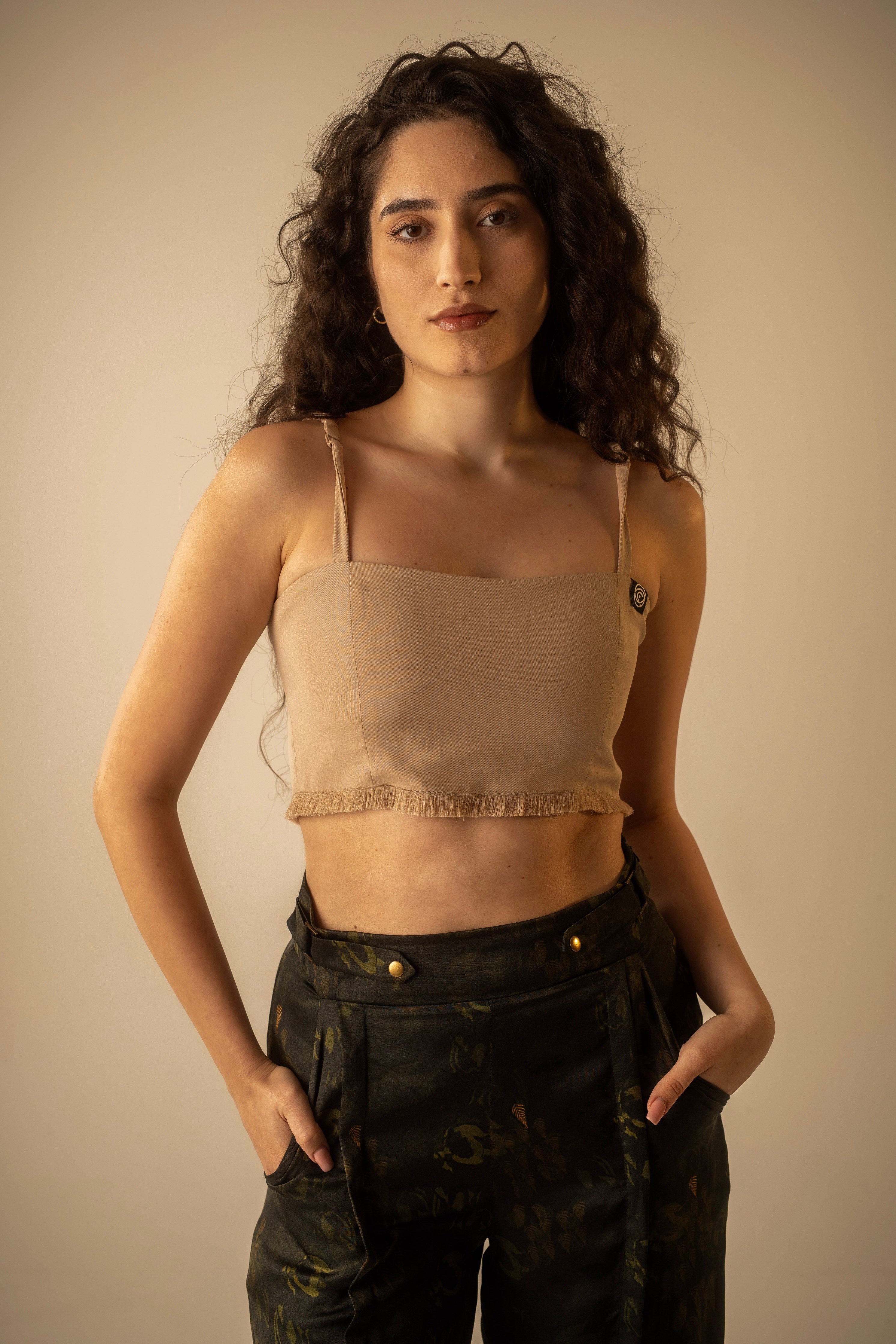 Stone Crop Fringe Bralette