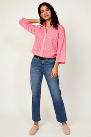 Cecilia Shirt | Willow Pink/ White