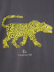 Charcoal Rio Front Print T-Shirt