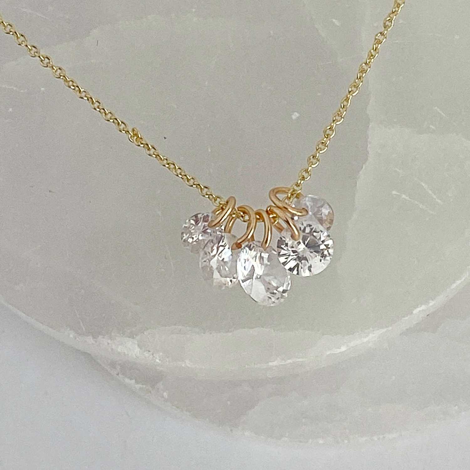 Rising Star Diamond Charm Necklace