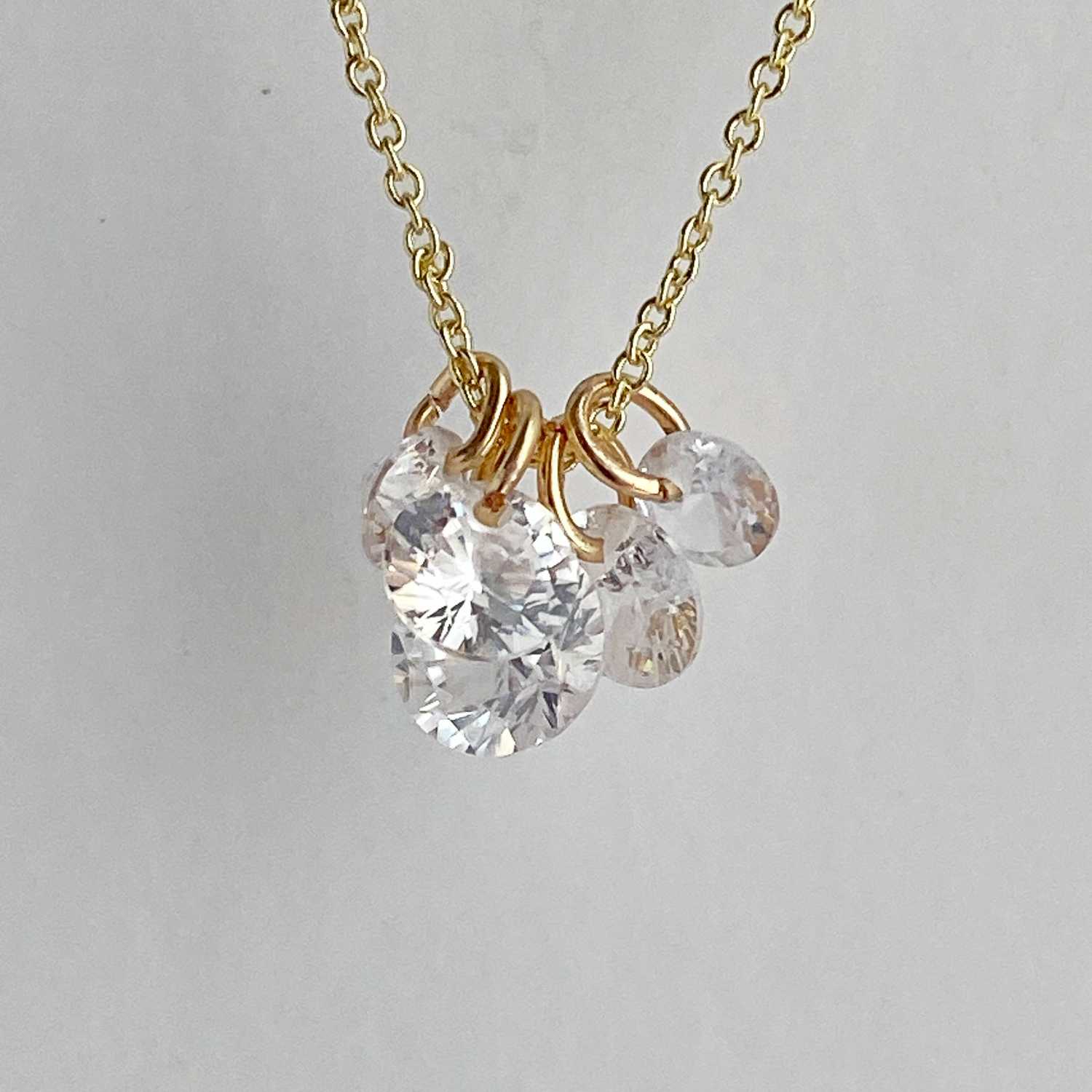 Rising Star Diamond Charm Necklace