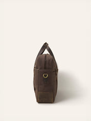 Chestnut Kolkata Waxed Cotton Laptop Bag