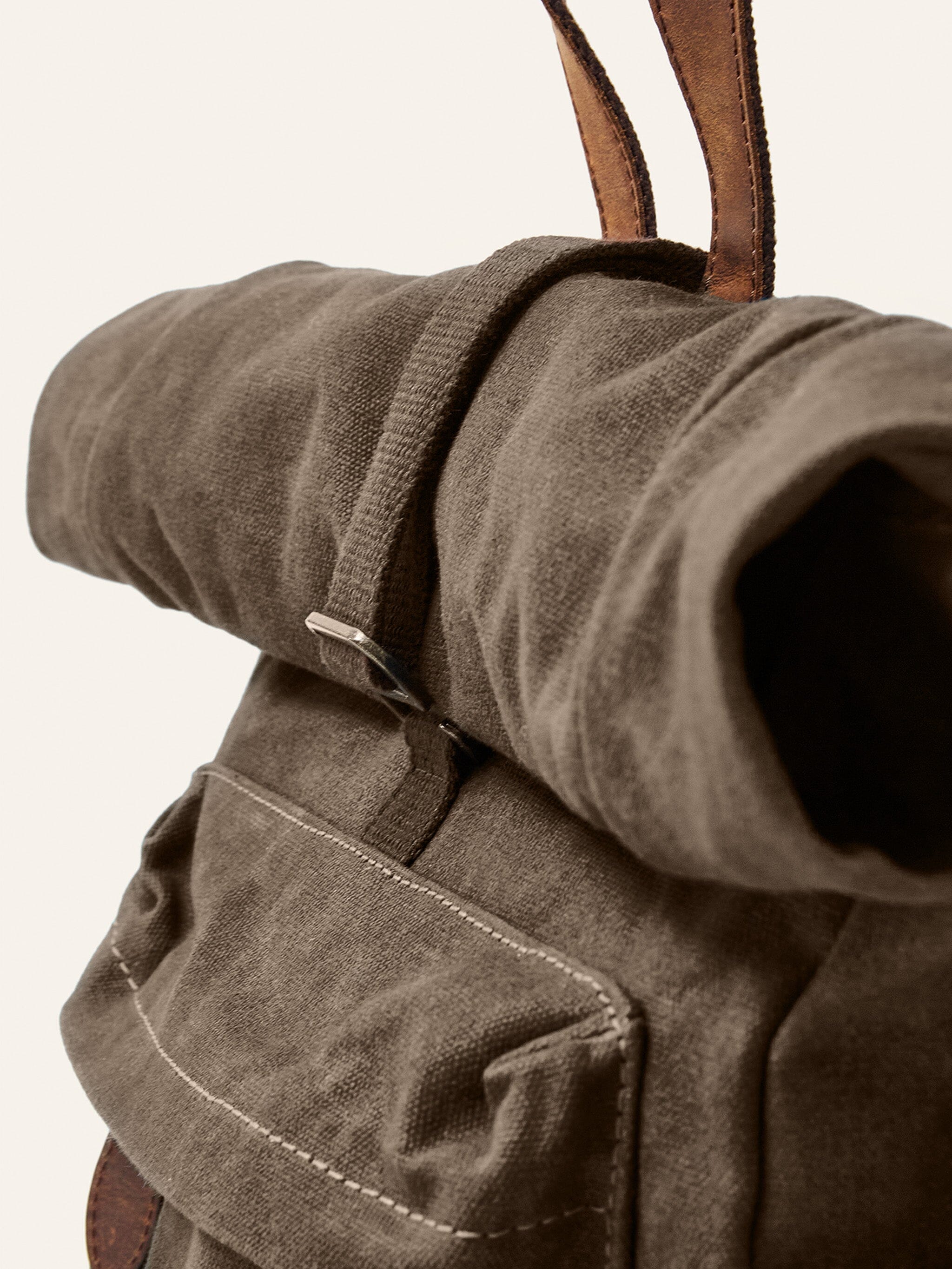 Chestnut Sri Lanka Waxed Cotton Backpack