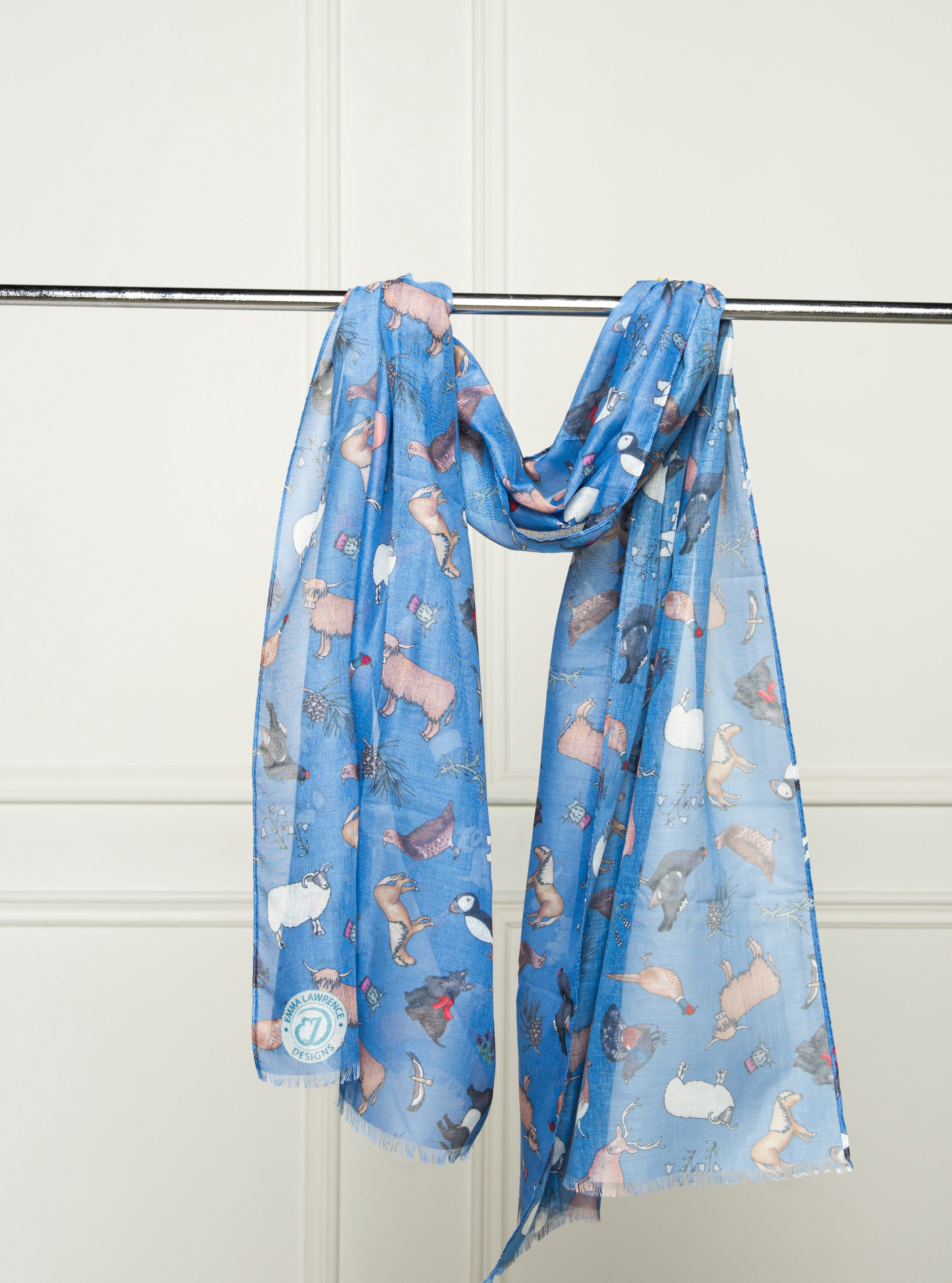 Recycled Bottle Scarf - Scottish Wildlife