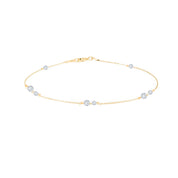 Rising Star Double Diamond  Station Bracelet