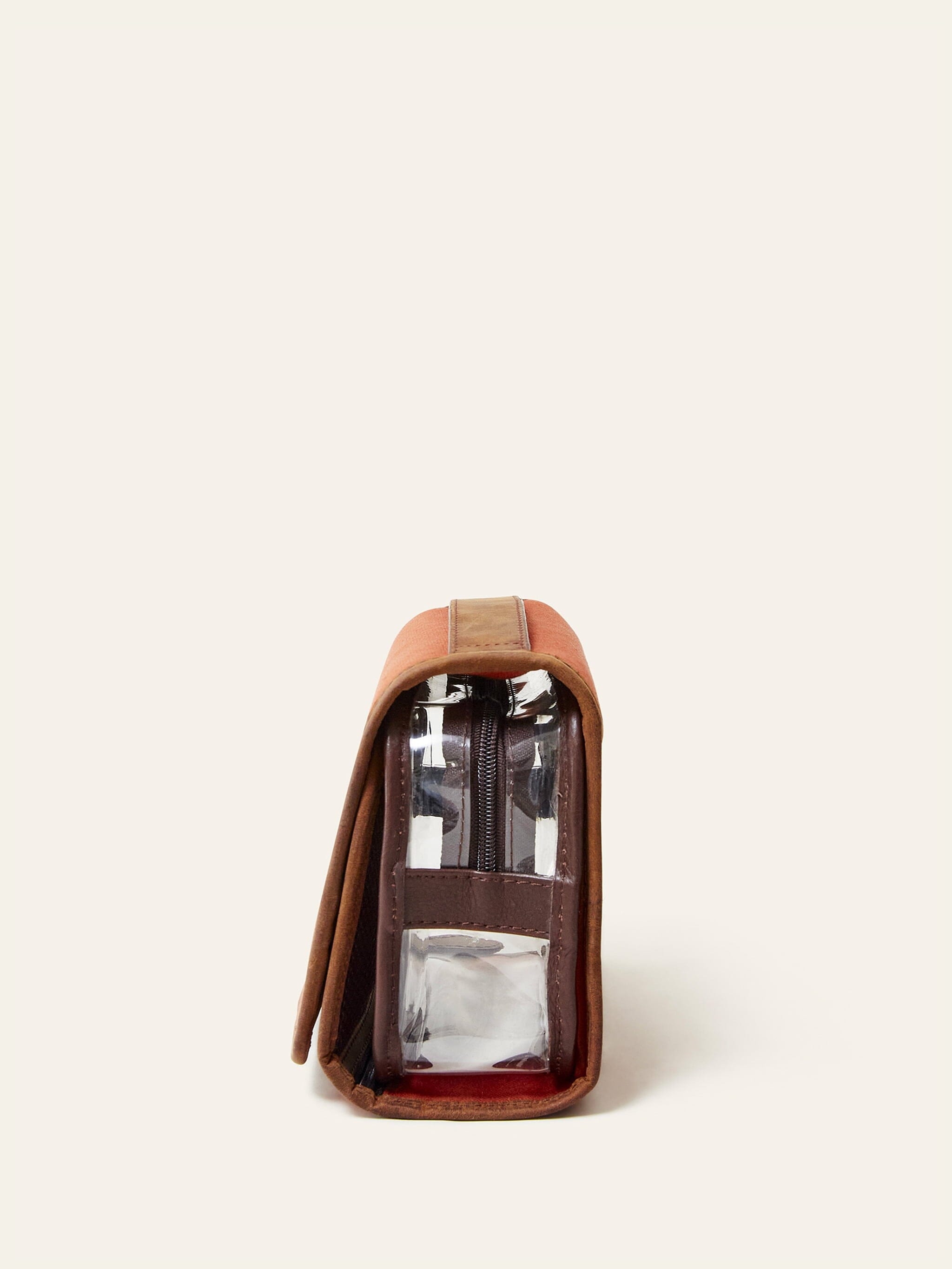 Dusty Orange Ansari Hanging Wash Bag