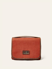 Dusty Orange Ansari Hanging Wash Bag