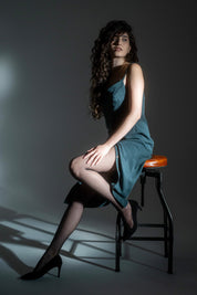 Teal Slip Dress