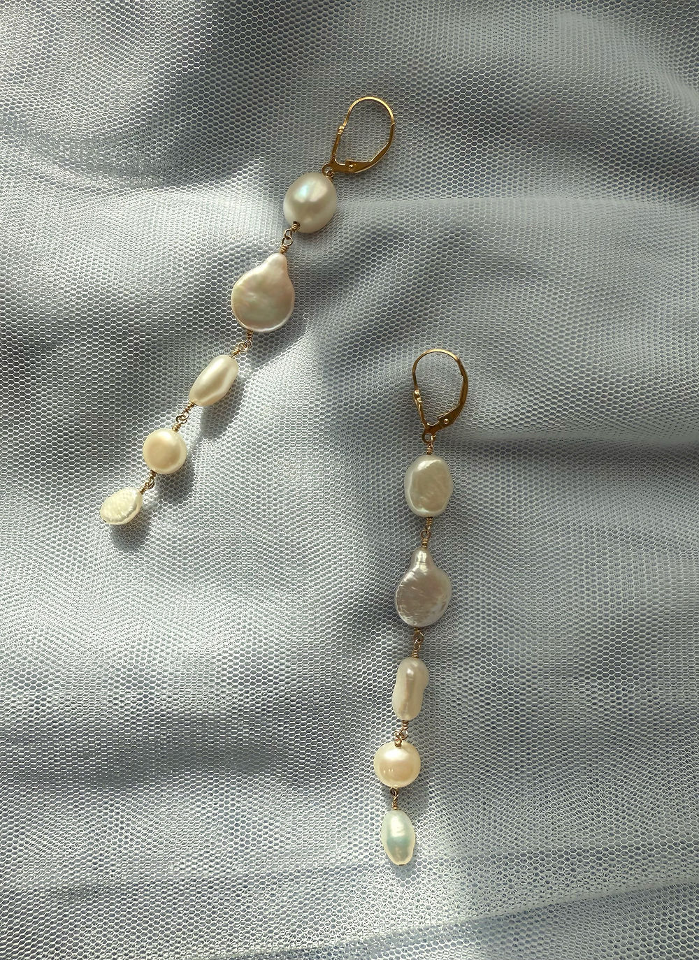 Descending Pearl Earrings