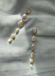 Descending Pearl Earrings